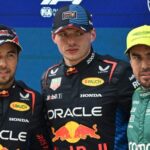 Checo Pérez saldrá segundo en el GP de F1 en China; Max Verstappen se lleva la pole position