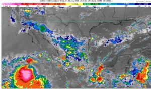 La onda tropical número 25 se desplazará sobre el sur de México