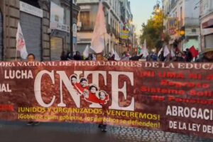 Maestros de la CNTE inician protestas en CDMX 