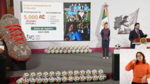 Cinco mil beneficiarios del programa Jóvenes Construyendo el Futuro participarán en la organización del Mundial 2026