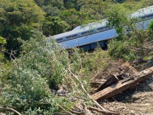 Descarrila tren del Corredor Interoceánico en el Istmo de Tehuantepec