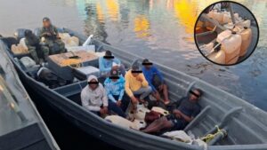 Semar asegura una tonelada de cocaína y detiene a seis personas frente a costas de Chiapas