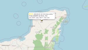Nuevo sismo de magnitud 3.6 sacude la zona de Ticul, Yucatán