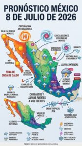 La onda tropical número 16 generará lluvias intensas en México