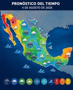 Lluvias intensas y calor extremo marcarán el clima en gran parte de México este martes