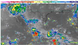 La onda tropical número 25 se desplazará sobre el sureste mexicano
