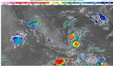 Pronostican chubascos y lluvias fuertes en el noreste, oriente, sur y sureste de México