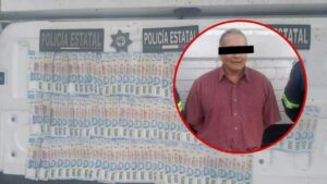 Detienen a un hombre en el Estado de México por intentar depositar 85 mil pesos en billetes falsos